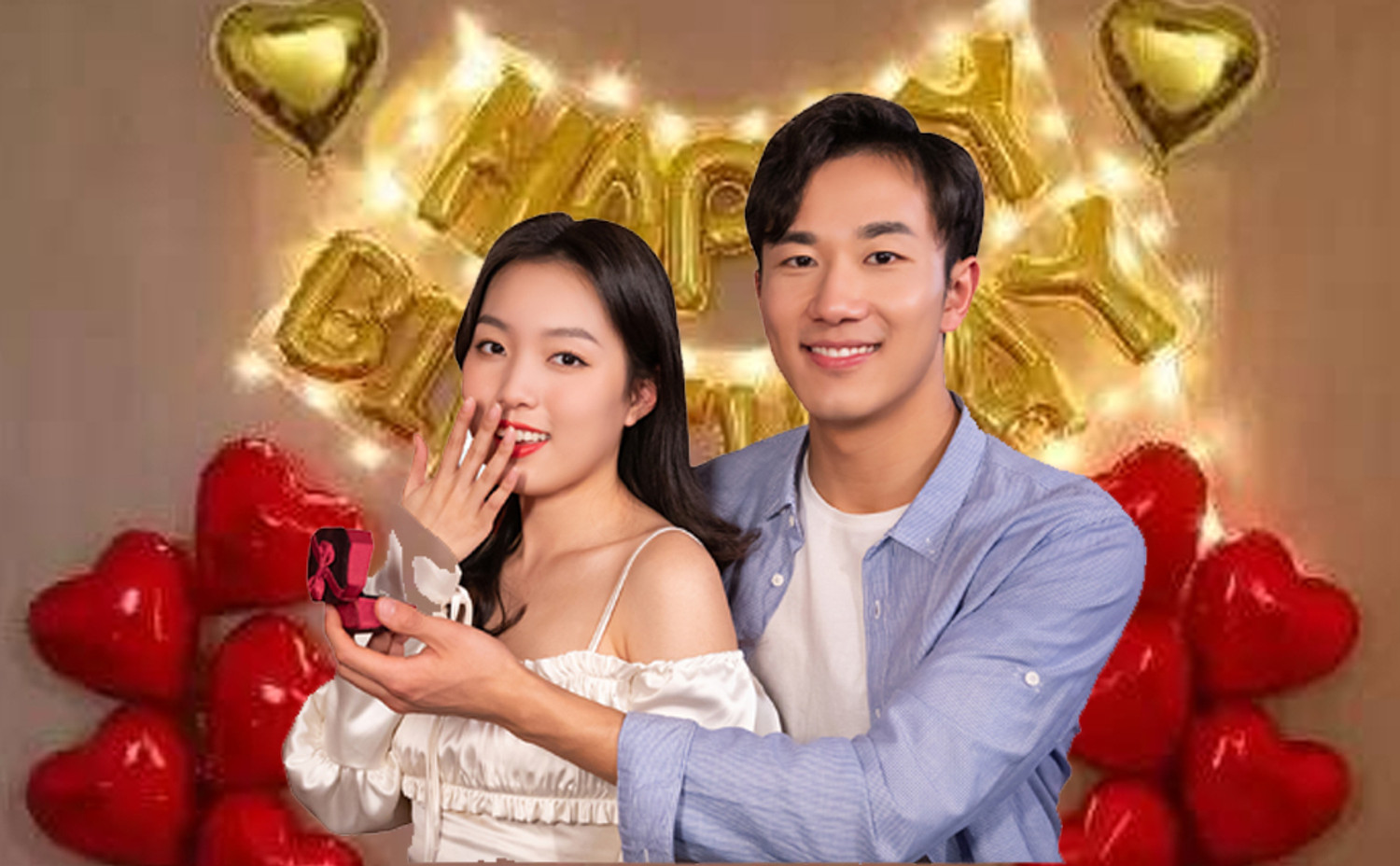 Image of PARTY MIDLINKERZ Printed Happy Birthday Decoration kit Combo - 61 Pcs for Birthday Decor