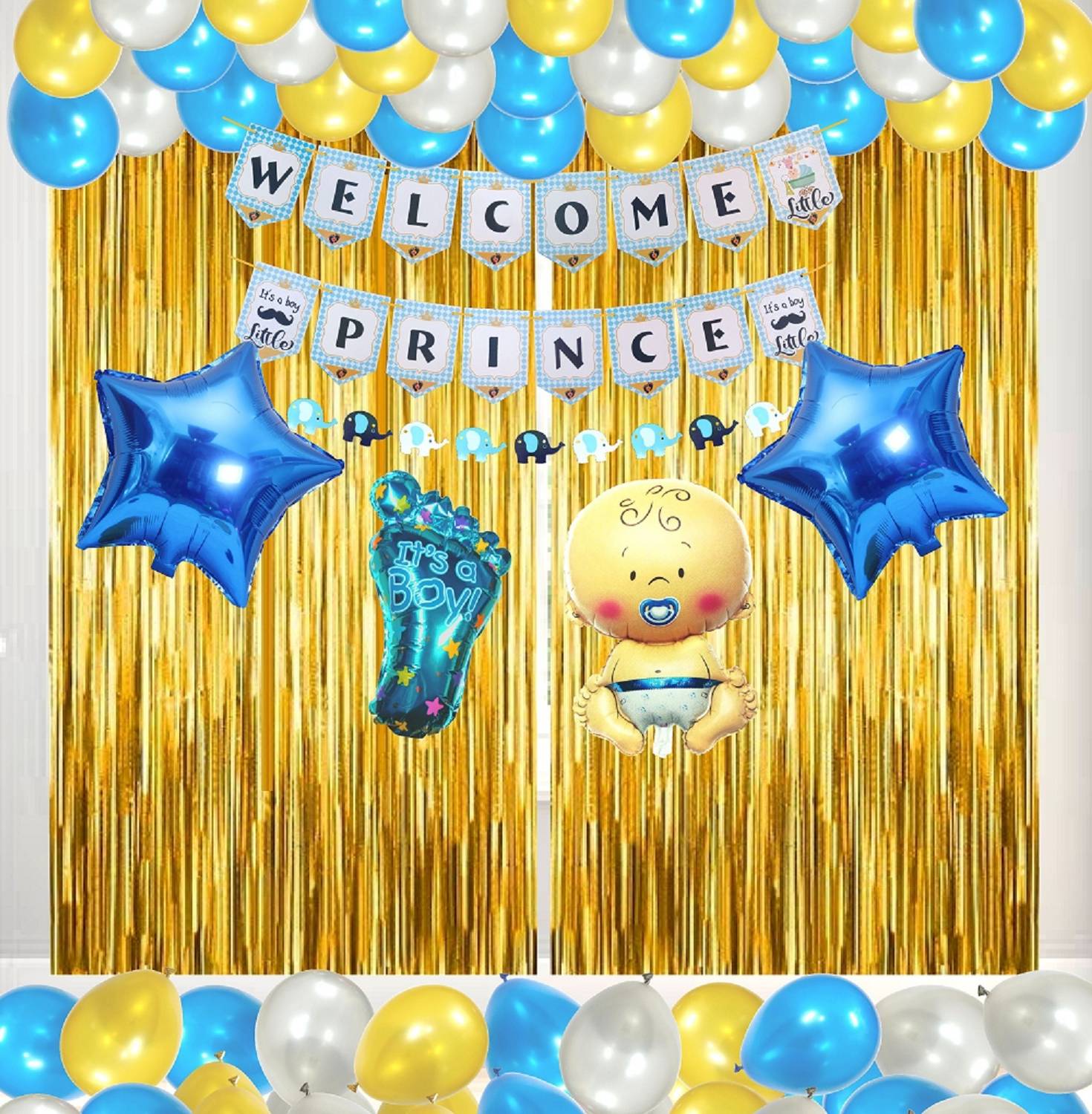 Agk Welcome Baby Decoration Item - Baby Boy / Welcome Home Baby Boy Decoration