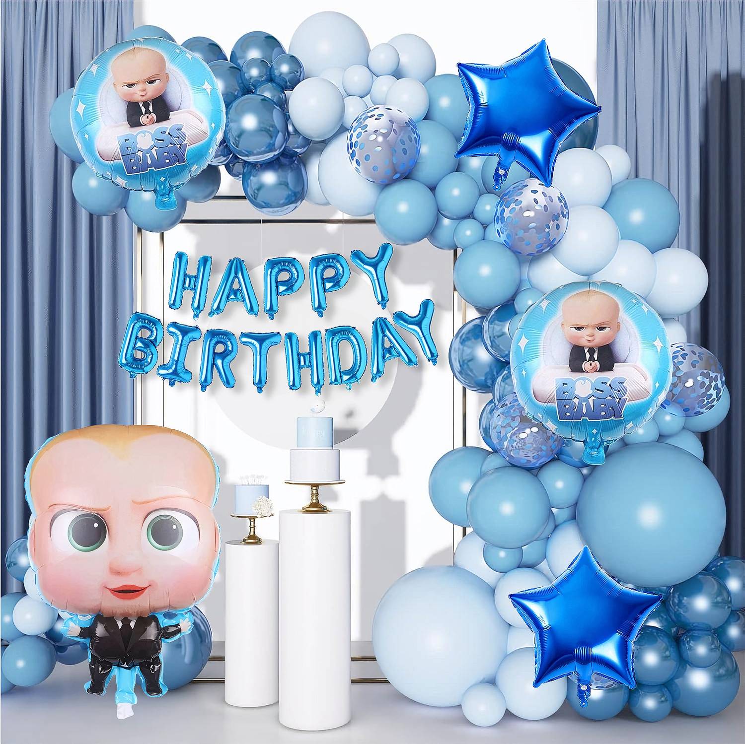 ANILOONS Baby Boss Birthday Party Decoration Set.