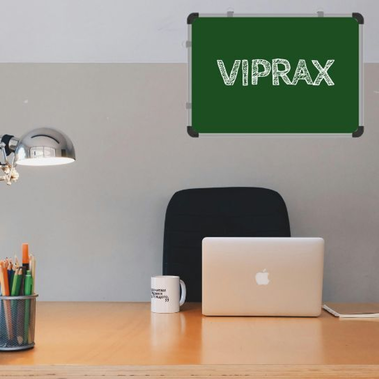 Image of Viprax 3x4 Feet Non-Magnetic Double Sided Whiteboard & Chalkboard-01 White, Green board