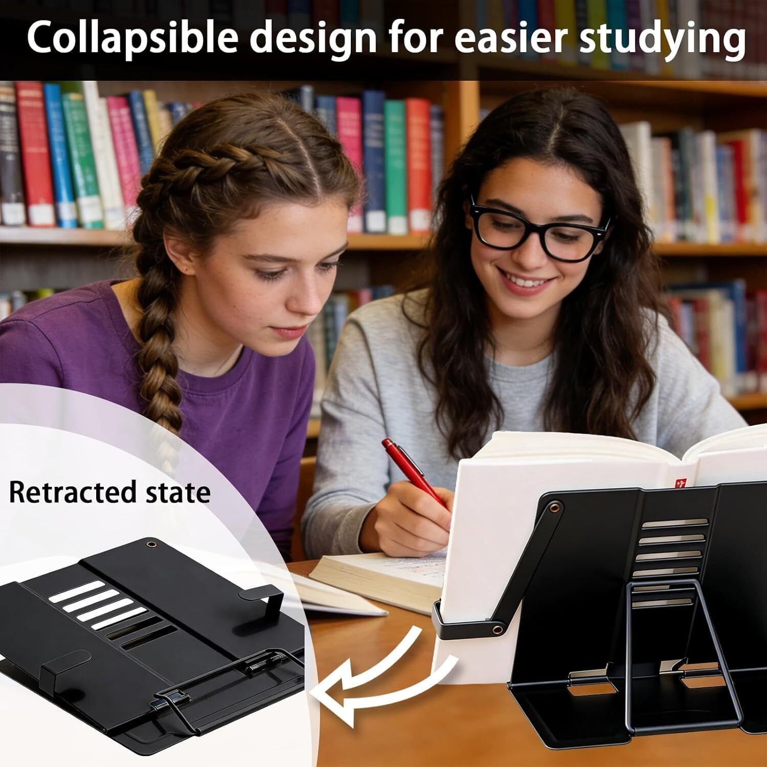 Image of FRENYEAR 6 Compartments Metal Metal Stand Holder