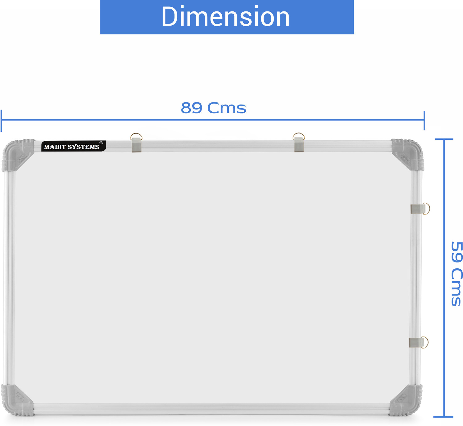 Image of Mahit Systems 2x3 Ft' Non-Magnetic Double Sided Chalk Board & White Board for Office White, Green board