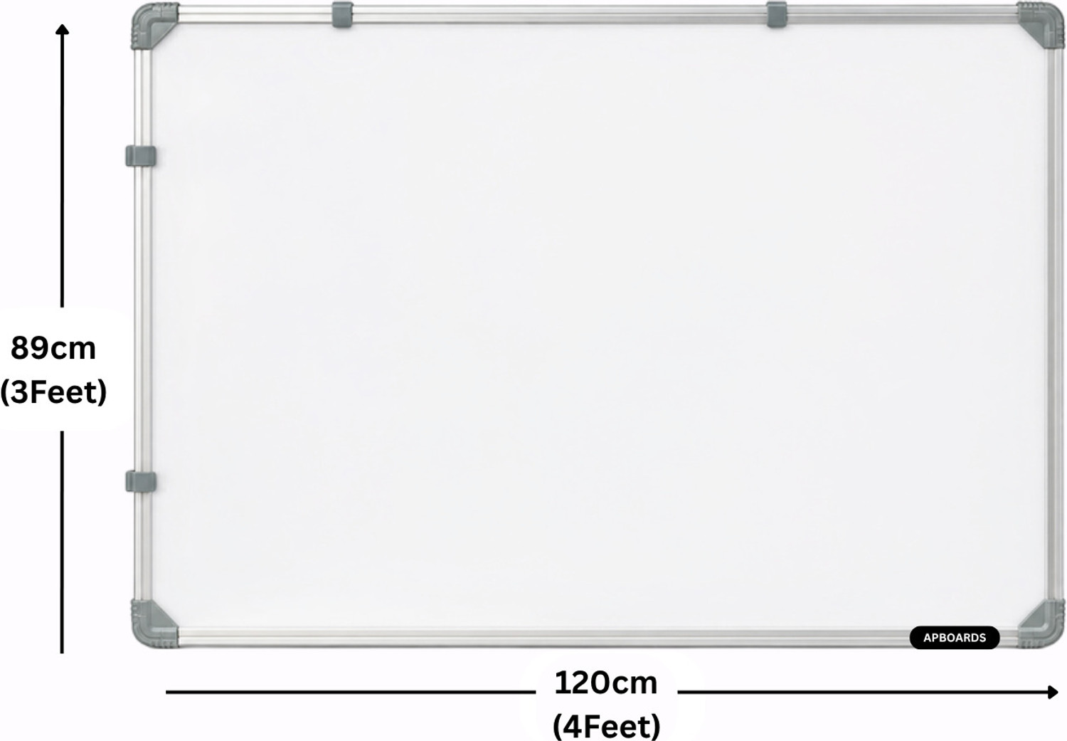 Image of APBOARDS Whiteboard 3x4Feet for Home,Office & Classroom with Marker & Duster White board