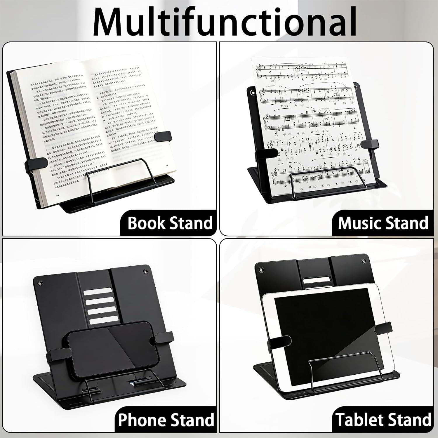 Image of FRENYEAR 6 Compartments Metal Metal Stand Holder