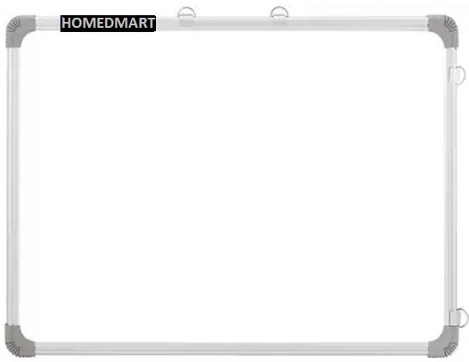 Image of Homedmart 3X4 ft Non Magnetic Glossy Marker Board and Back Side chalk board surface Black, White board