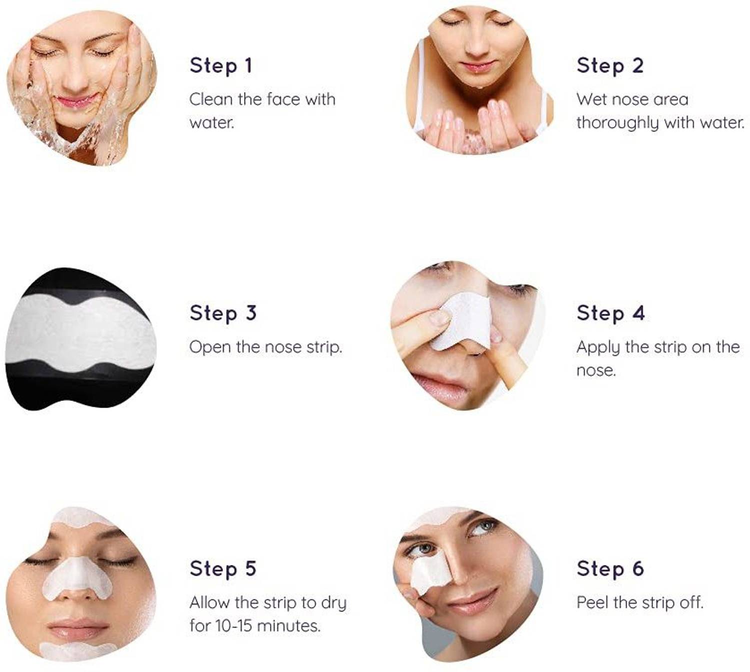 Sanfe Paper Blackhead Remover Strips Pack of 6 - Image 5