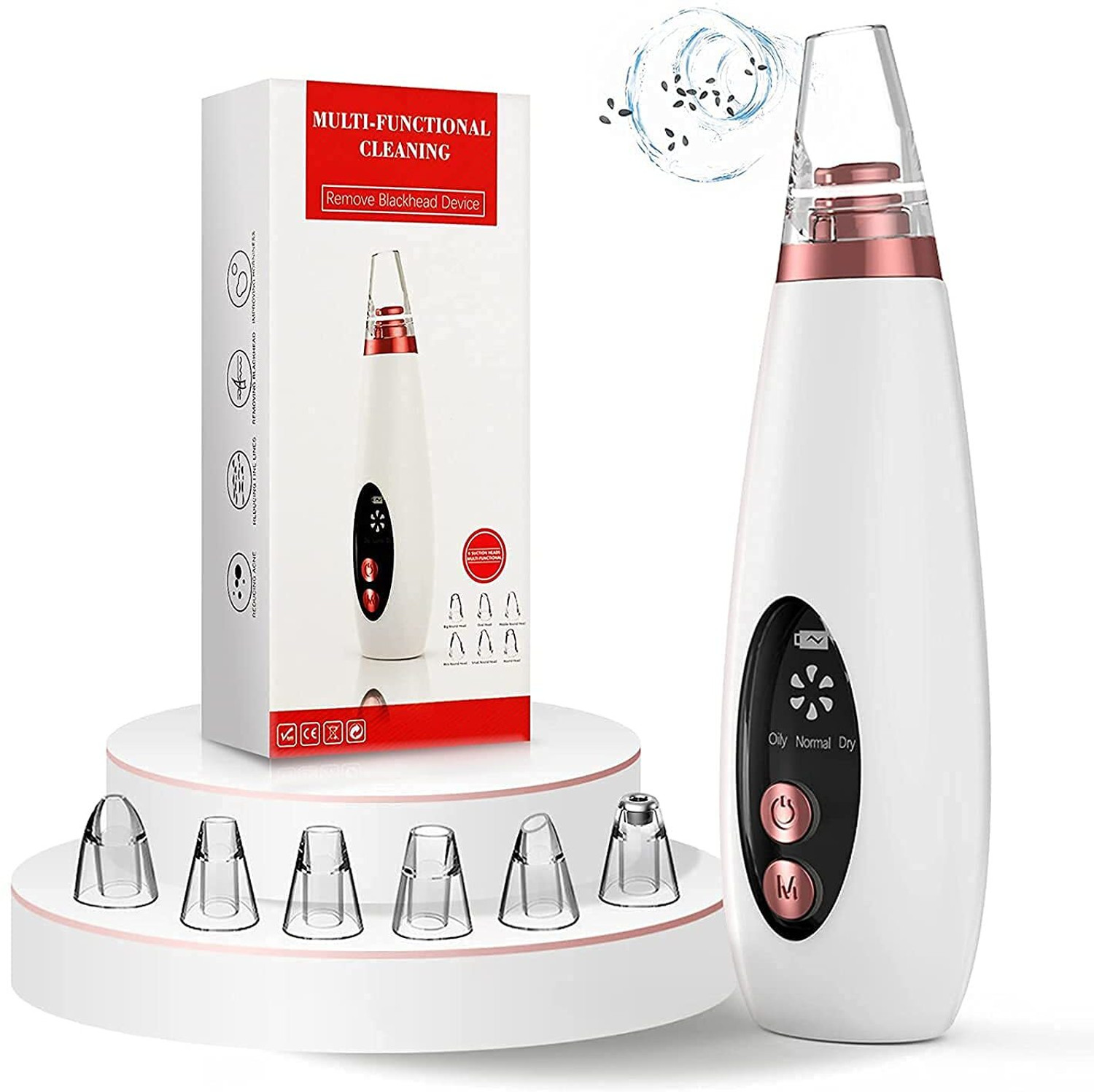 Image of nityanature Plastic Blackhead Remover Vacuum Suction Device