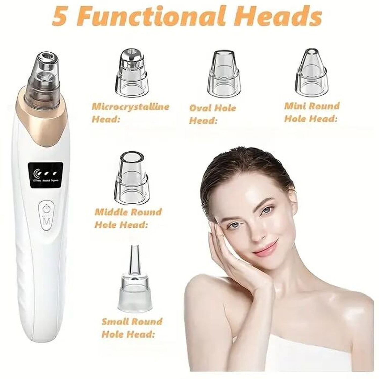 Image of opulon Plastic Blackhead Remover Vacuum Suction Device