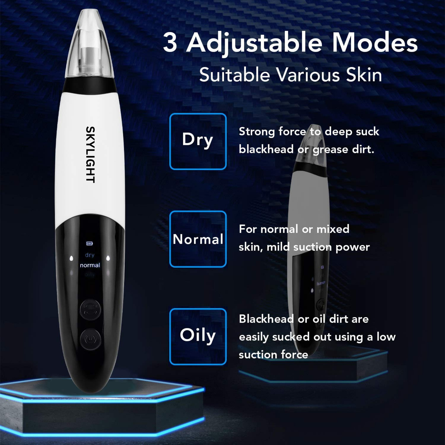 Image of Skylight Plastic Blackhead Remover Vacuum Suction Device