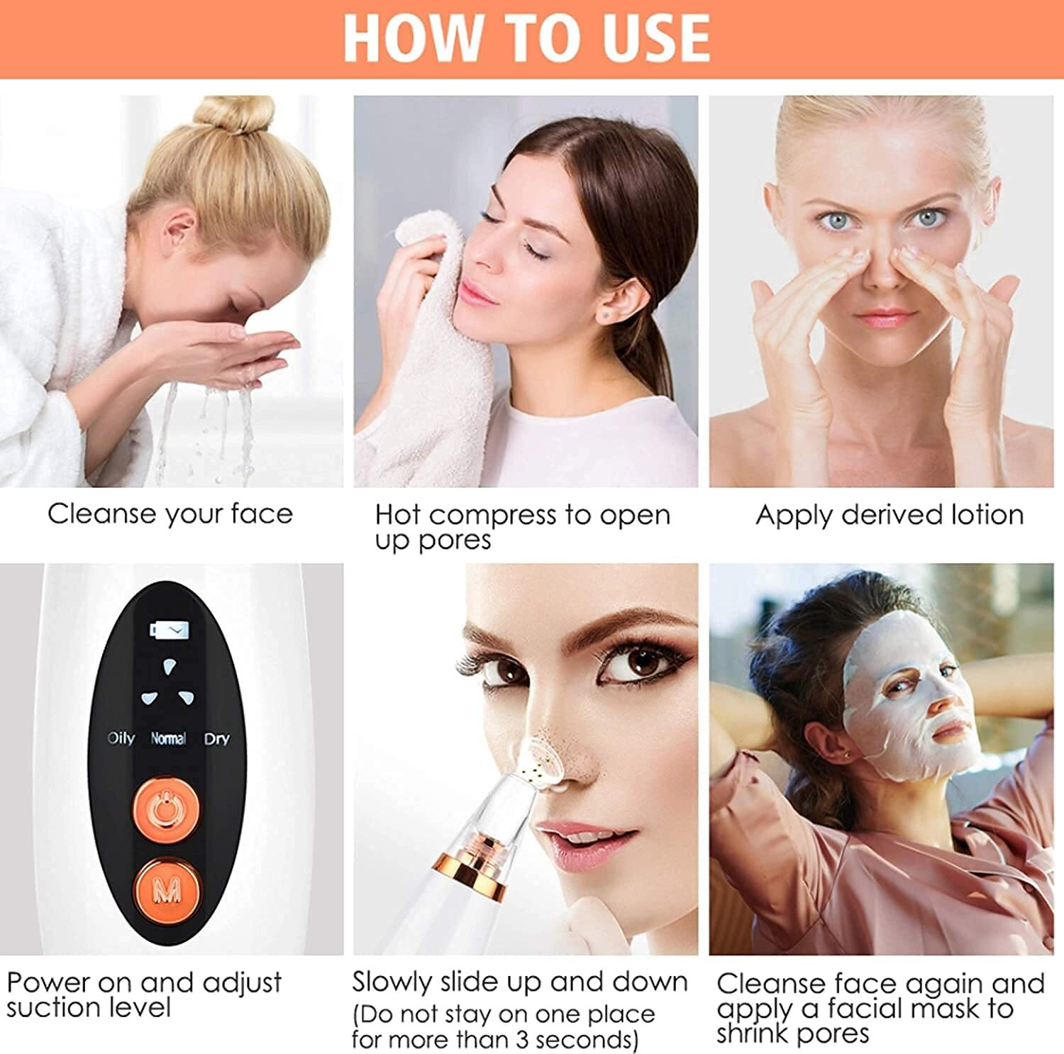 Image of nityanature Plastic Blackhead Remover Vacuum Suction Device