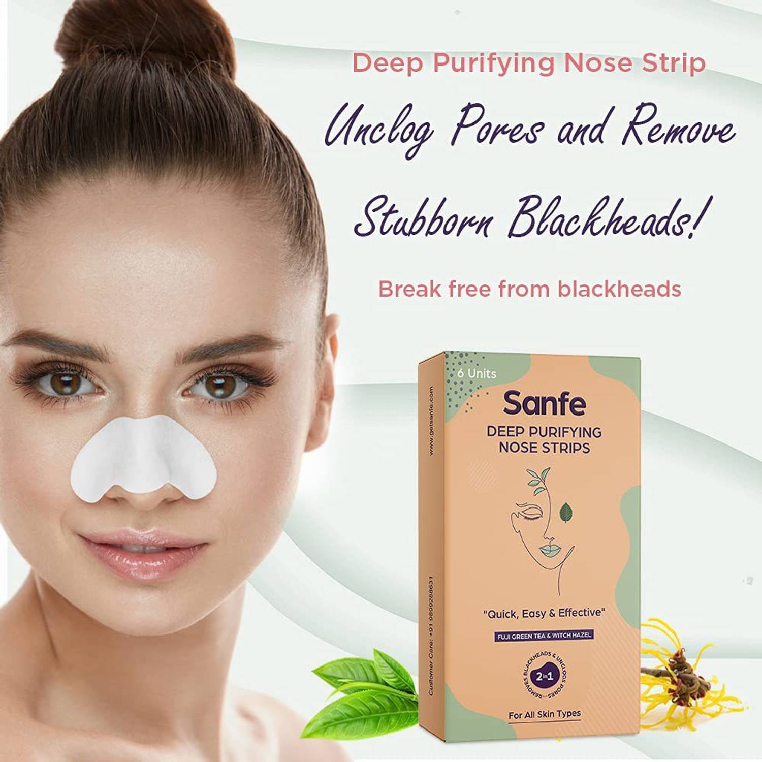 Sanfe Paper Blackhead Remover Strips Pack of 6 - Image 4