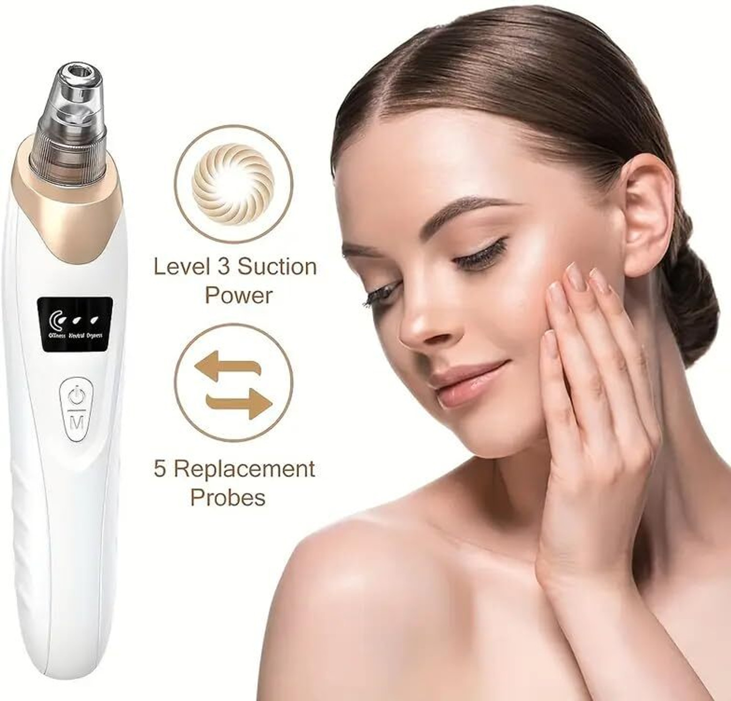 Image of opulon Plastic Blackhead Remover Vacuum Suction Device