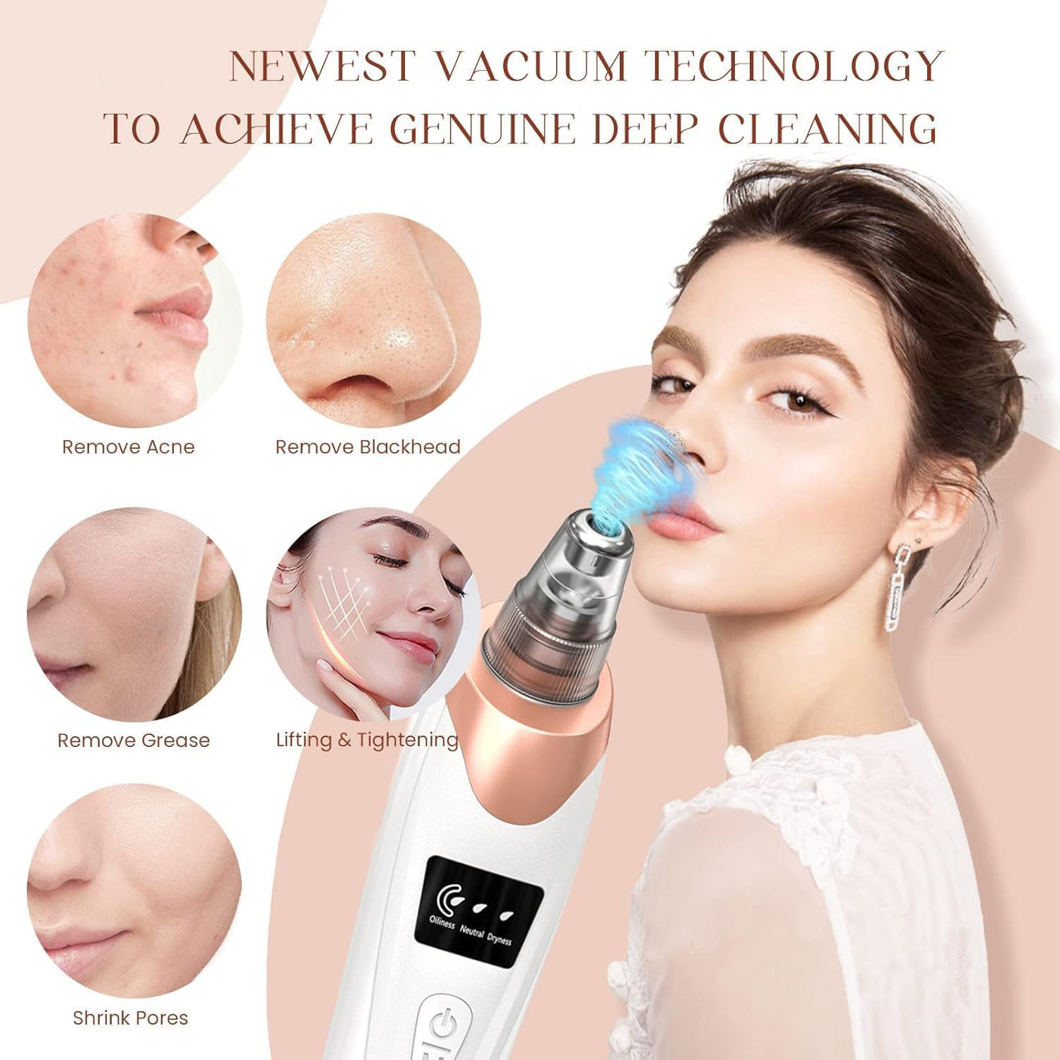 Image of FURESTA Plastic Blackhead Remover Vacuum Suction Device