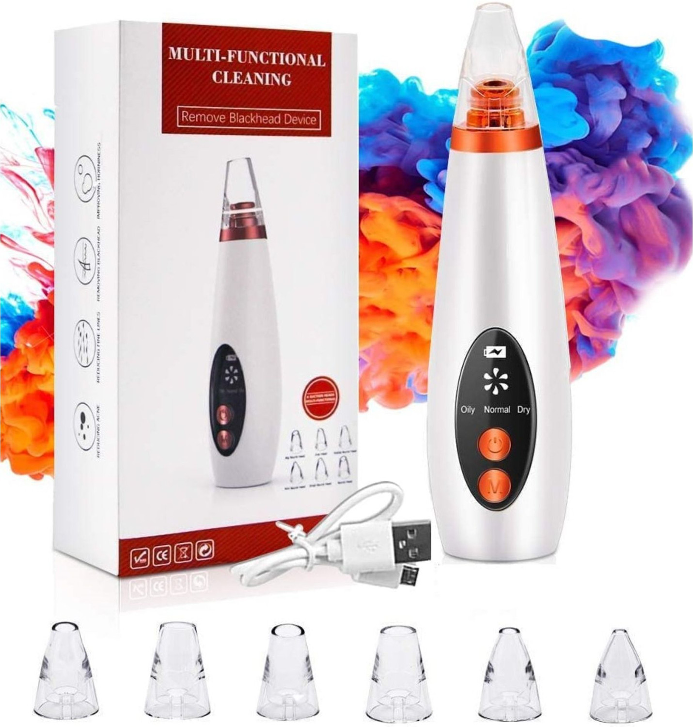 Image of ClothyDeal Plastic, Fiber Blackhead Remover Vacuum Suction Device