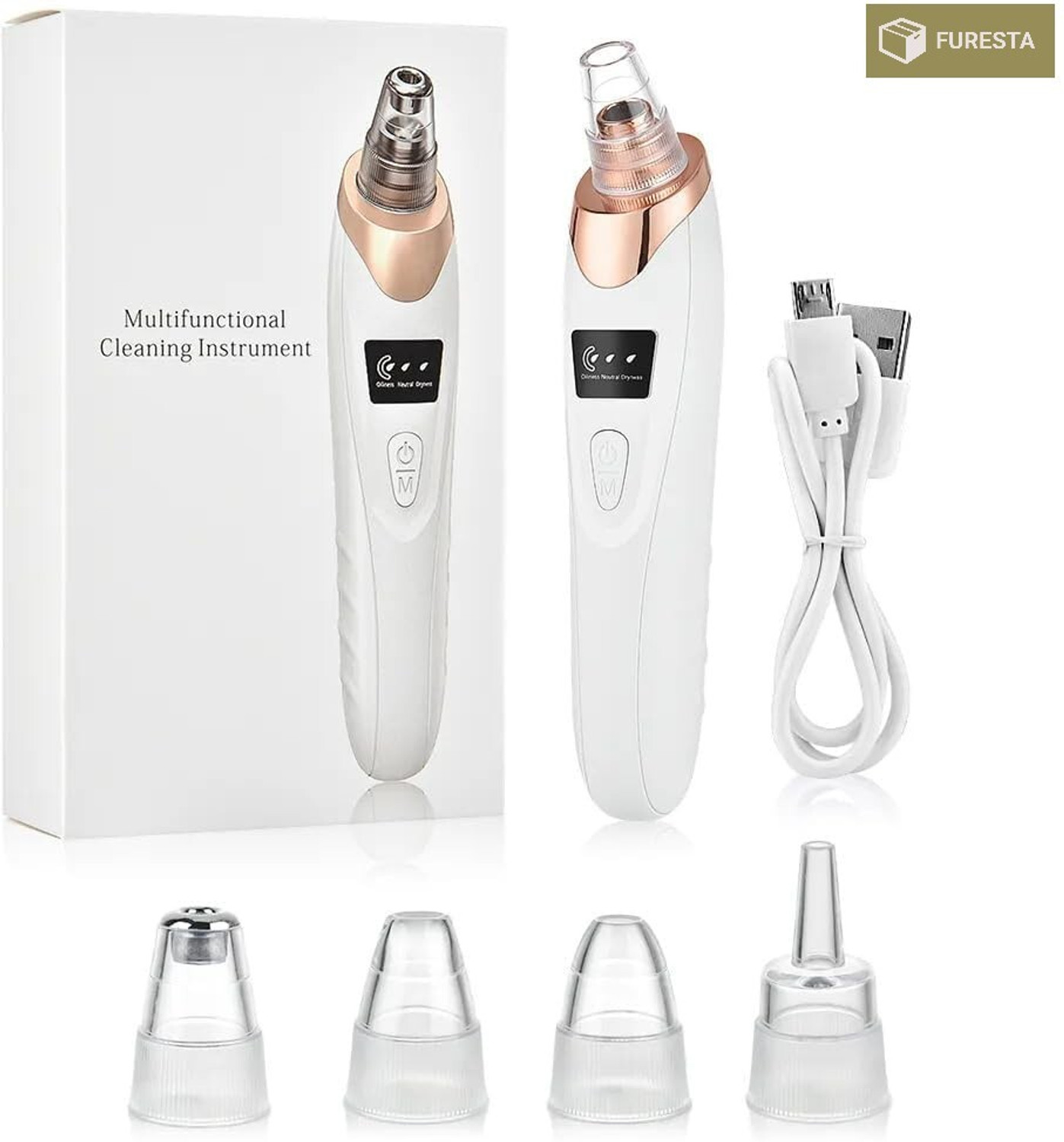 Image of FURESTA Plastic Blackhead Remover Vacuum Suction Device