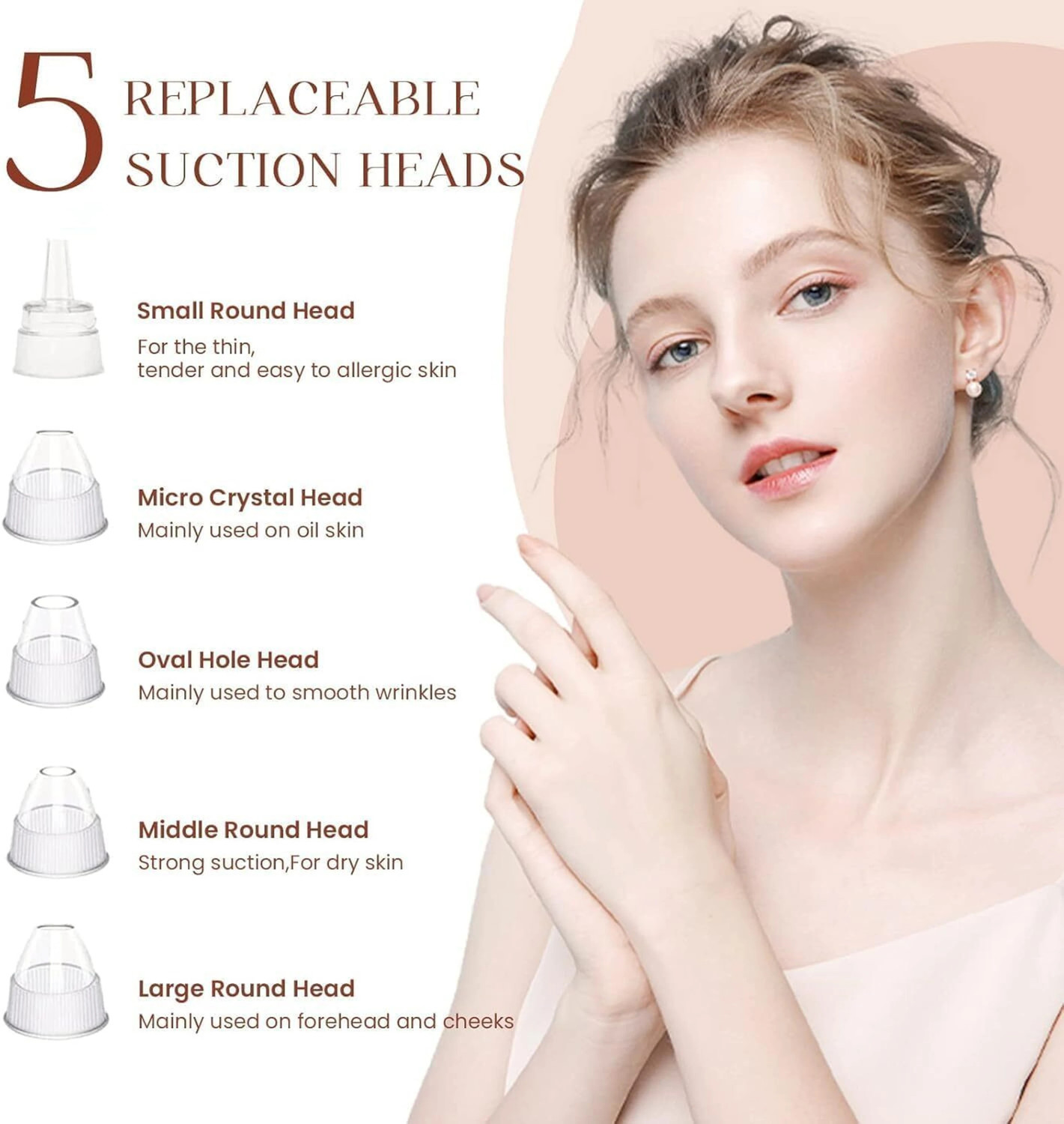 Image of Vibelux Plastic Blackhead Remover Vacuum Suction Device