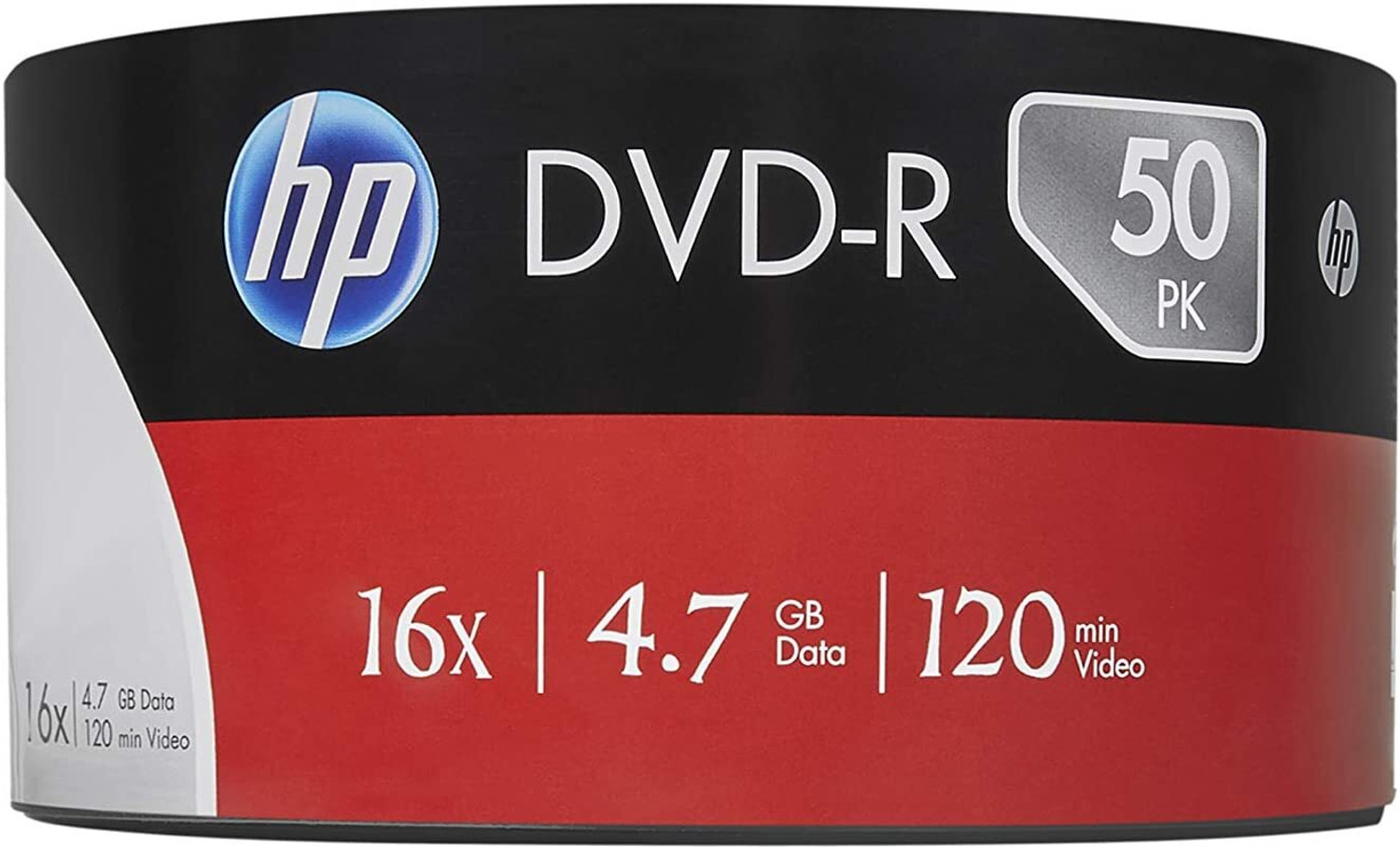 Image of HP DVD Recordable DMA00070 Pack of 50 Disc Shrink Wrap Speed 16x 4.7 GB