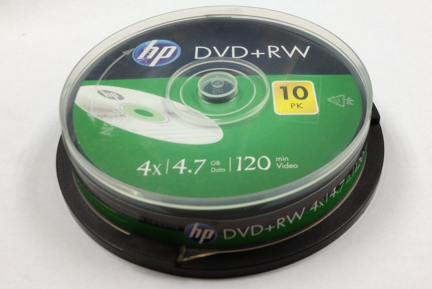 Image of HP DVD Rewritable DRWA00071 Premium Rewritable Blank Digital Versatile Disc Cake Box 4X Speed 4.7 GB