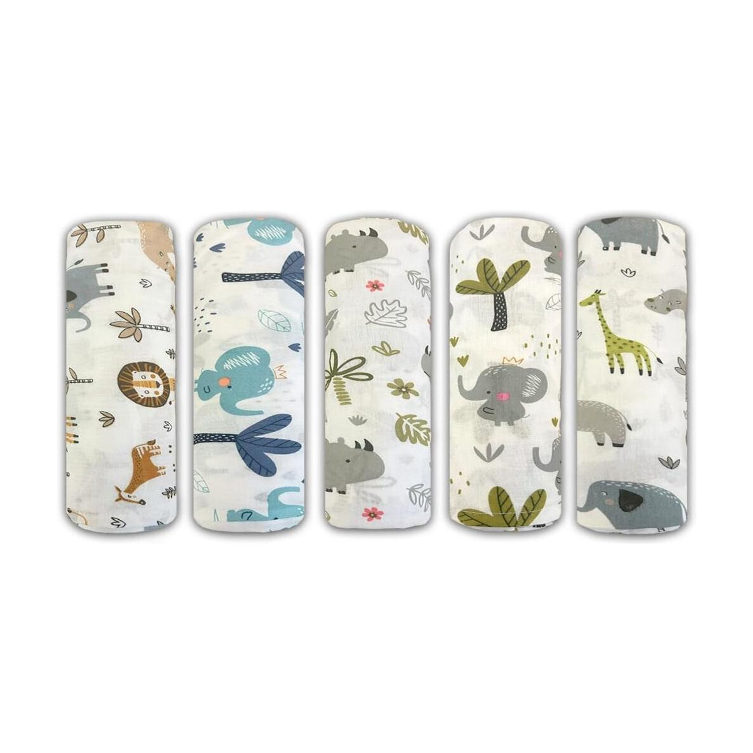 Image of Trance Home Linen Printed Crib Swaddling Baby Blanket for All Season