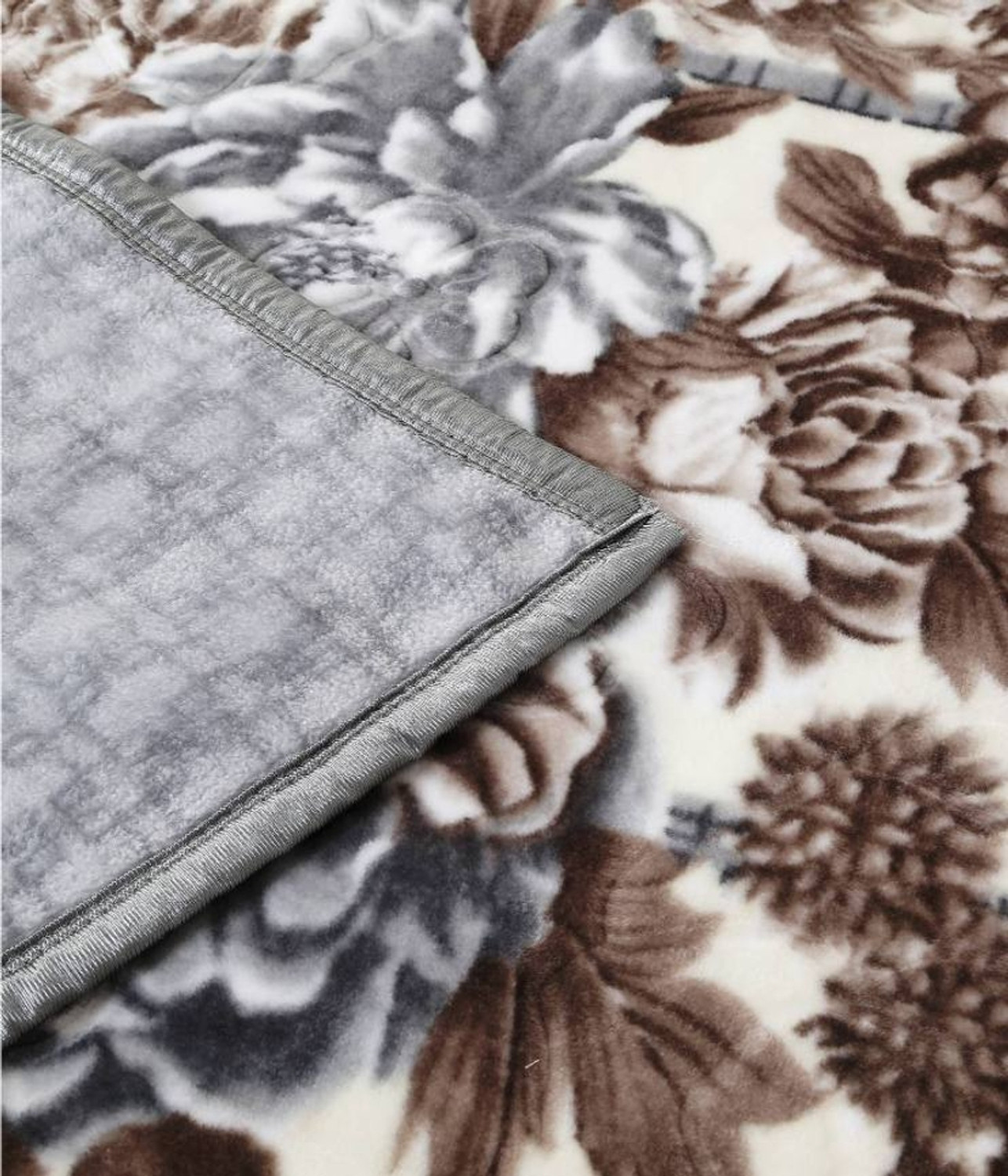 Image of MAGICAL Floral King Mink Blanket for Heavy Winter (Microfiber, Multicolor - 8)