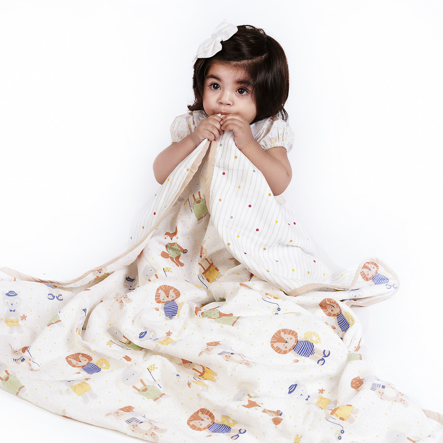 Image of haus & kinder Printed Crib Crib Baby Blanket for AC Room