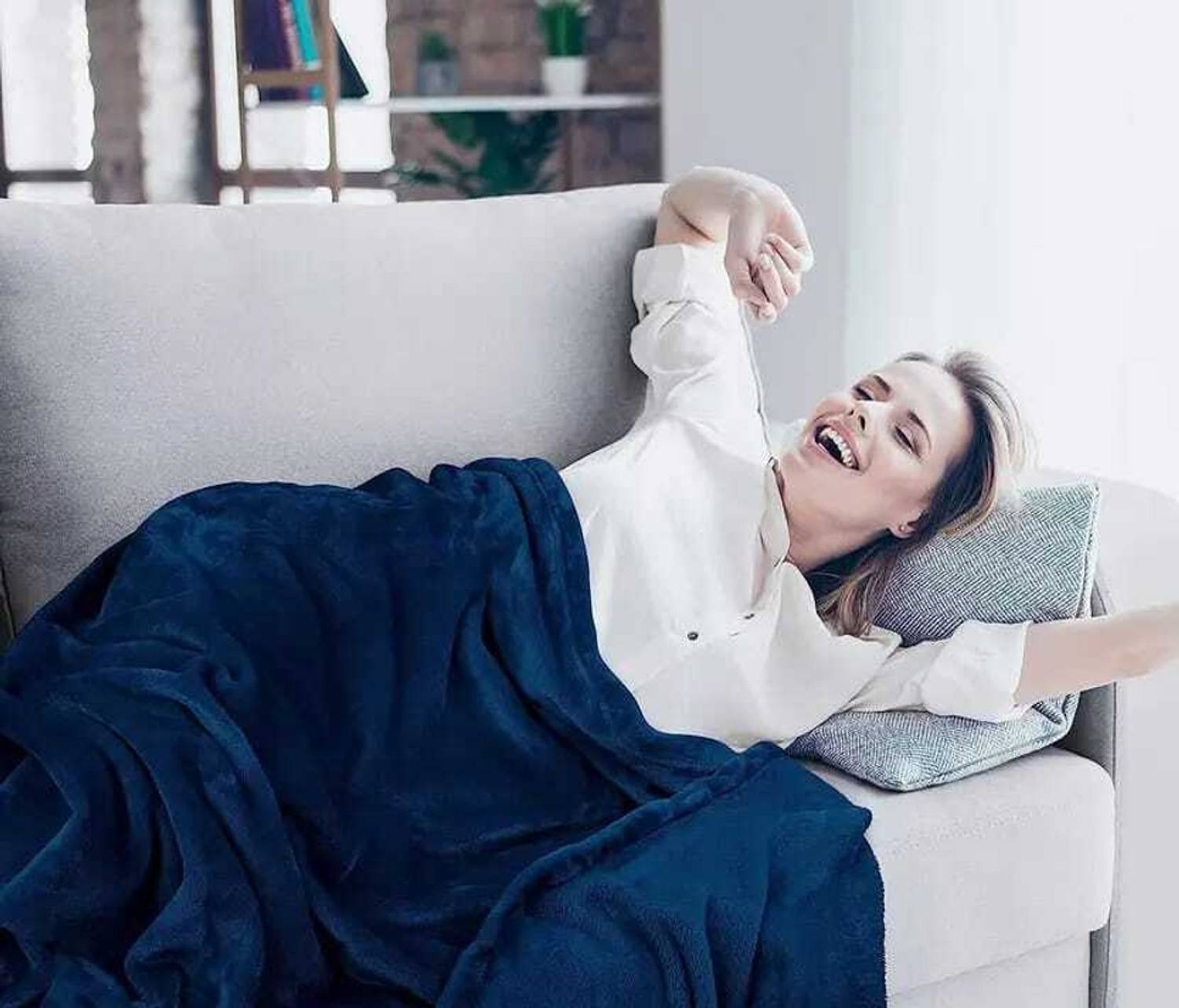 blankito Solid Double AC Blanket for  Mild Winter