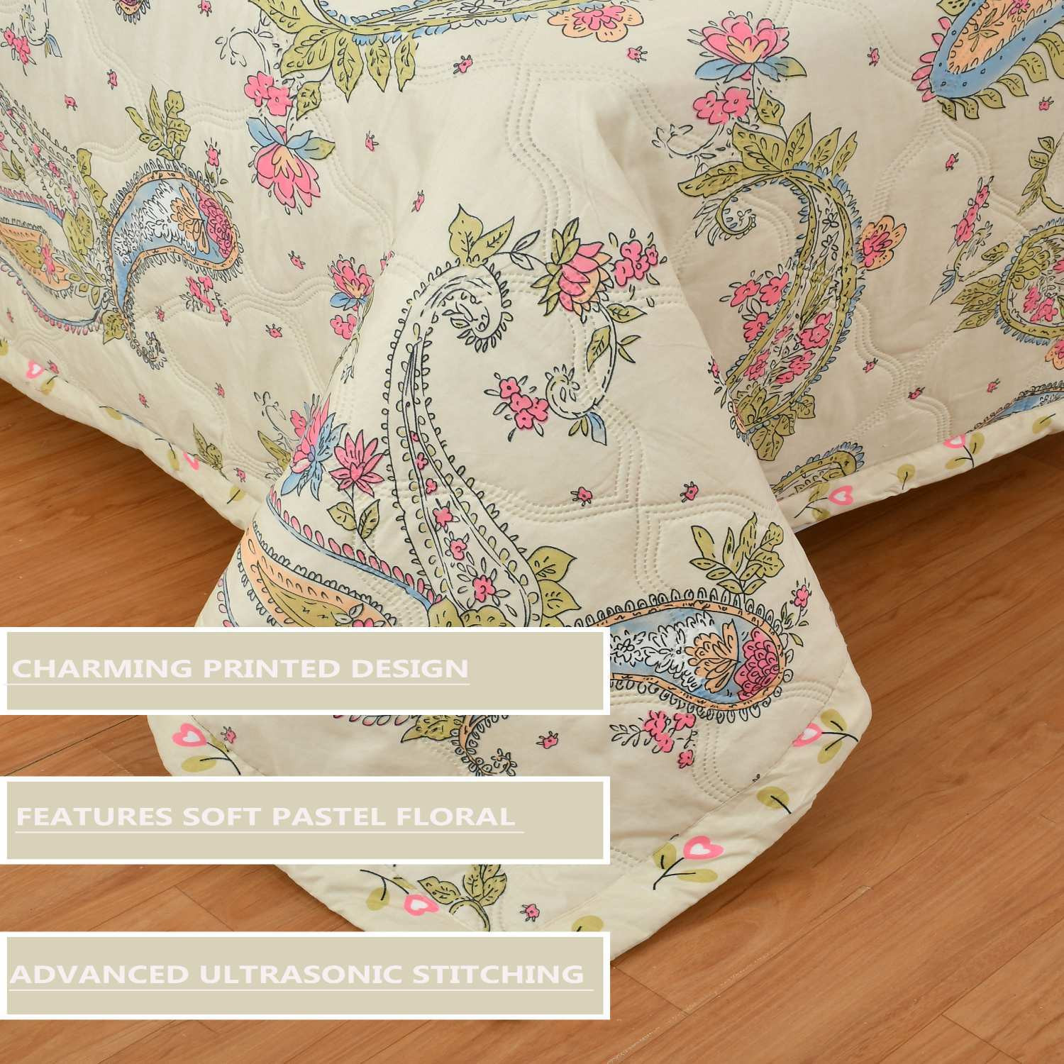 Image of Razzai Solid Single Comforter for Heavy Winter