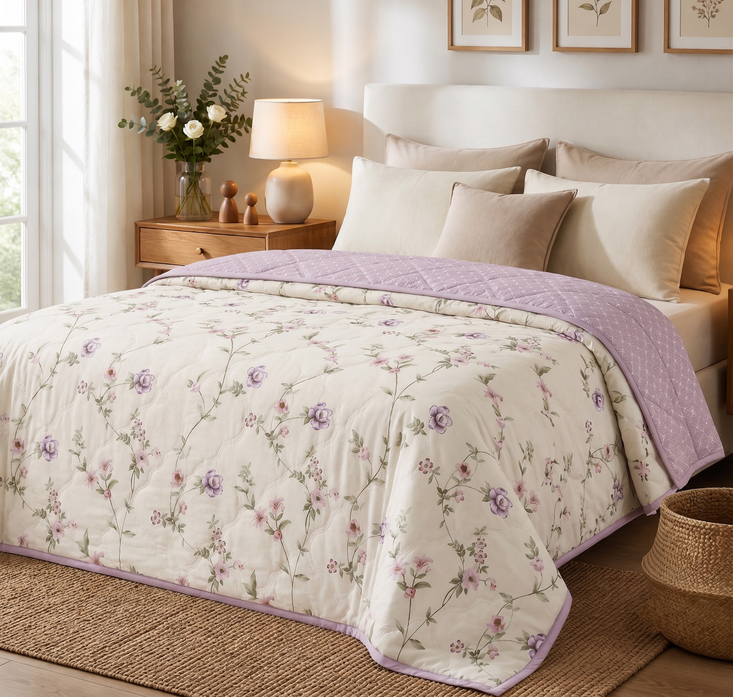 Image of Indian Weavers home store Floral Double Comforter for AC Room