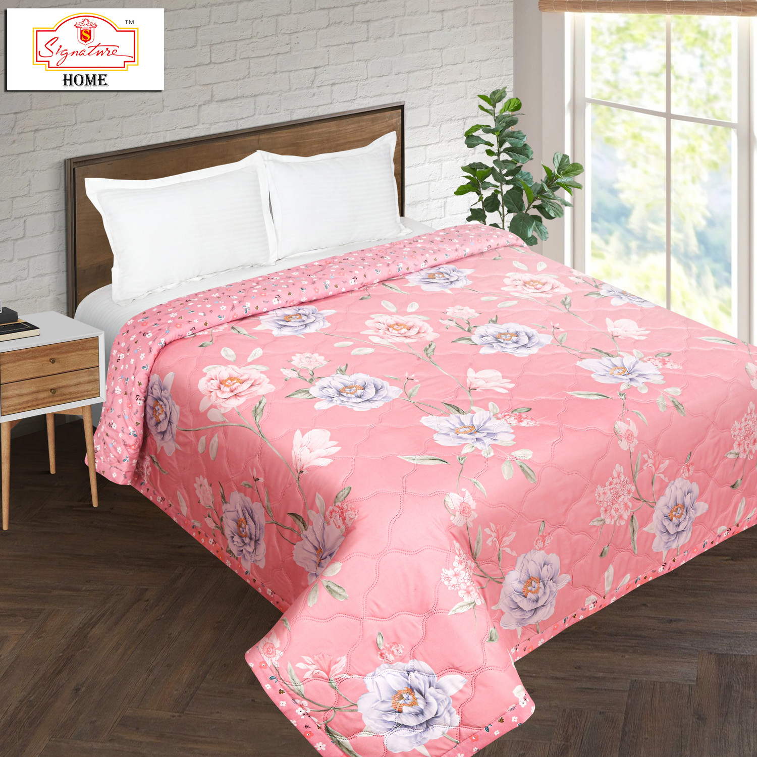 Image of Signature Floral Double Comforter for AC Room