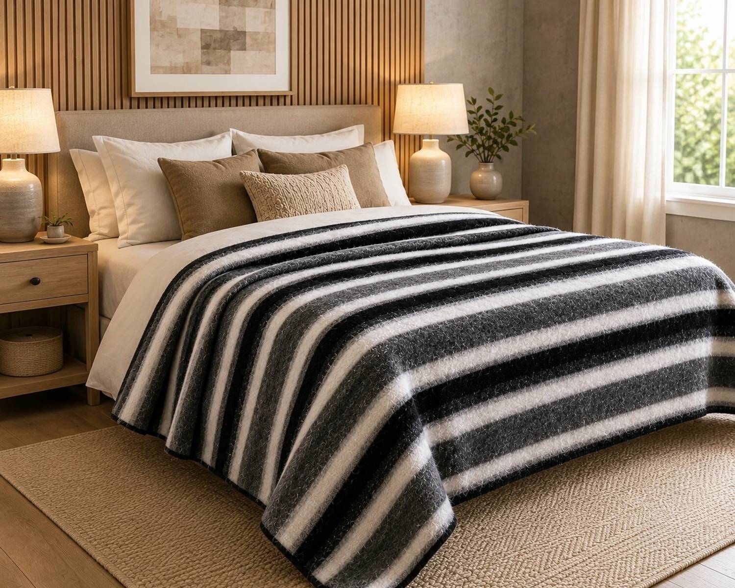 Huemic Striped Single AC Blanket - Image 4