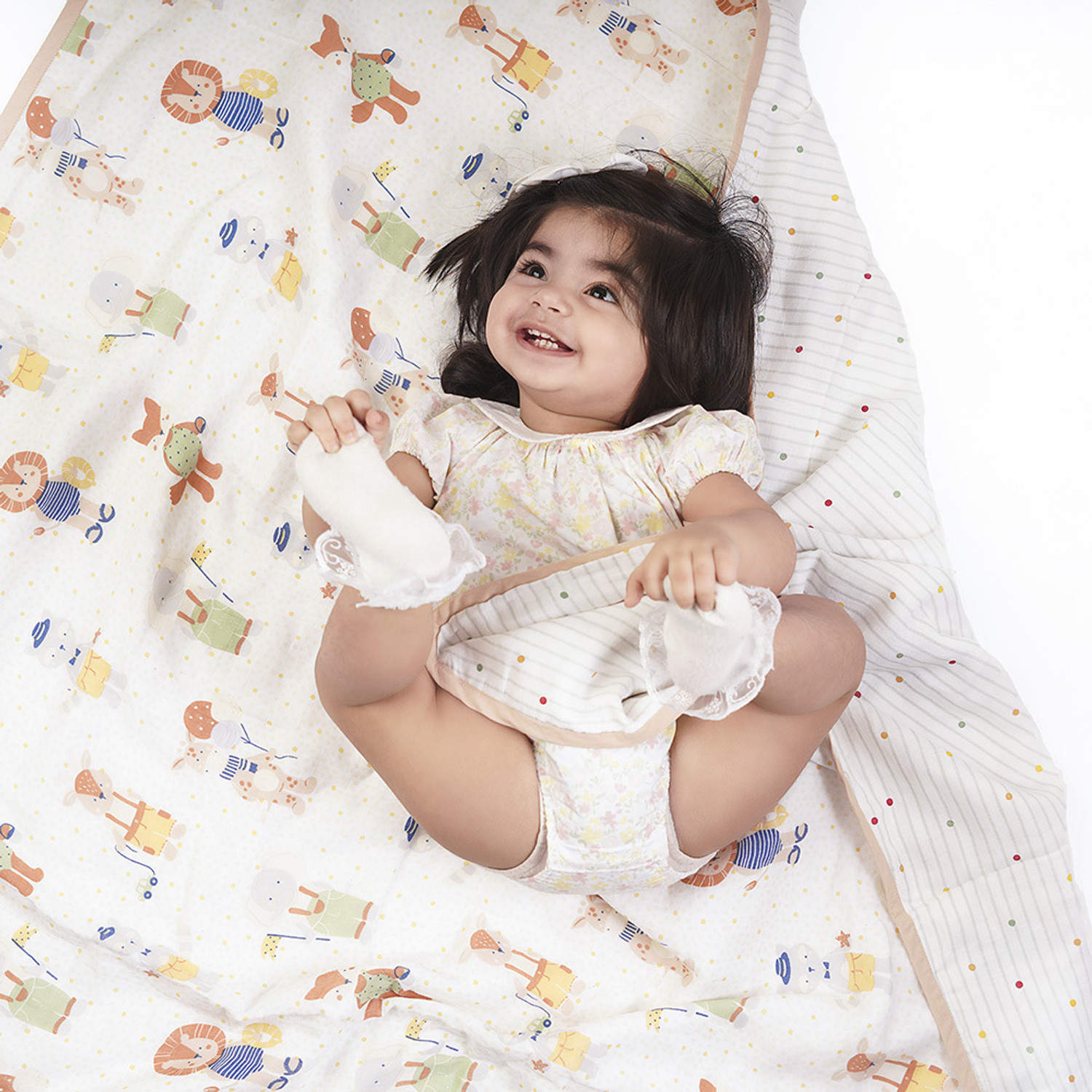 Image of haus & kinder Printed Crib Crib Baby Blanket for AC Room