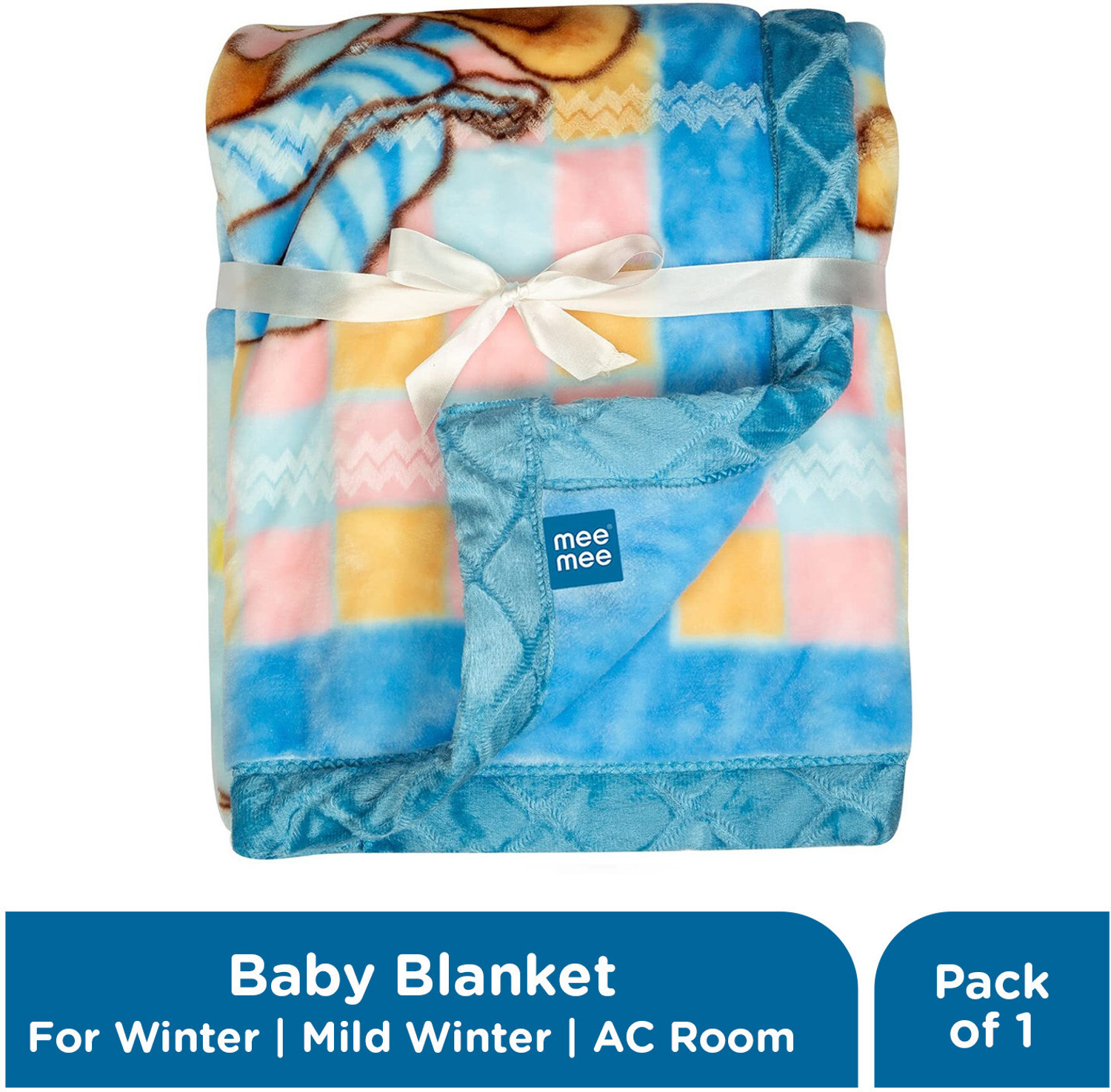 Image of MeeMee Printed Crib Mink Blanket for Heavy Winter