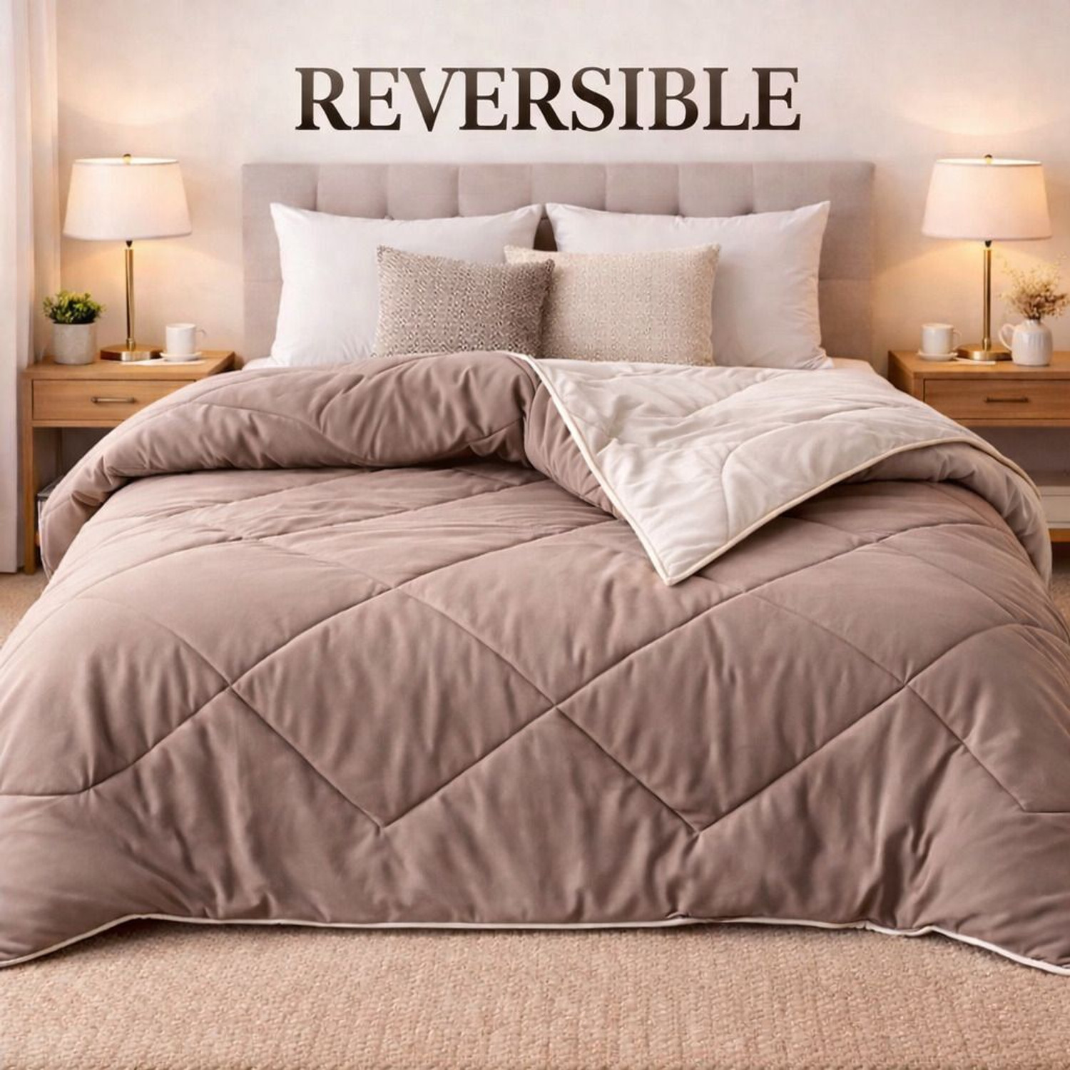 Image of Sharviluxe Solid Double Comforter for All Season