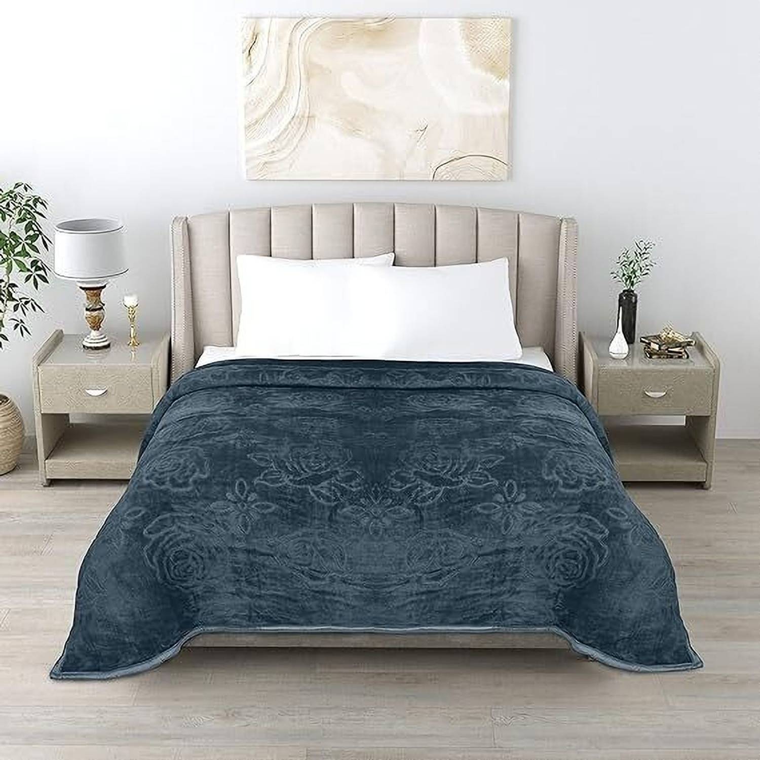 Deniyal ENTERPRISES Printed Single Mink Blanket for Heavy Winter