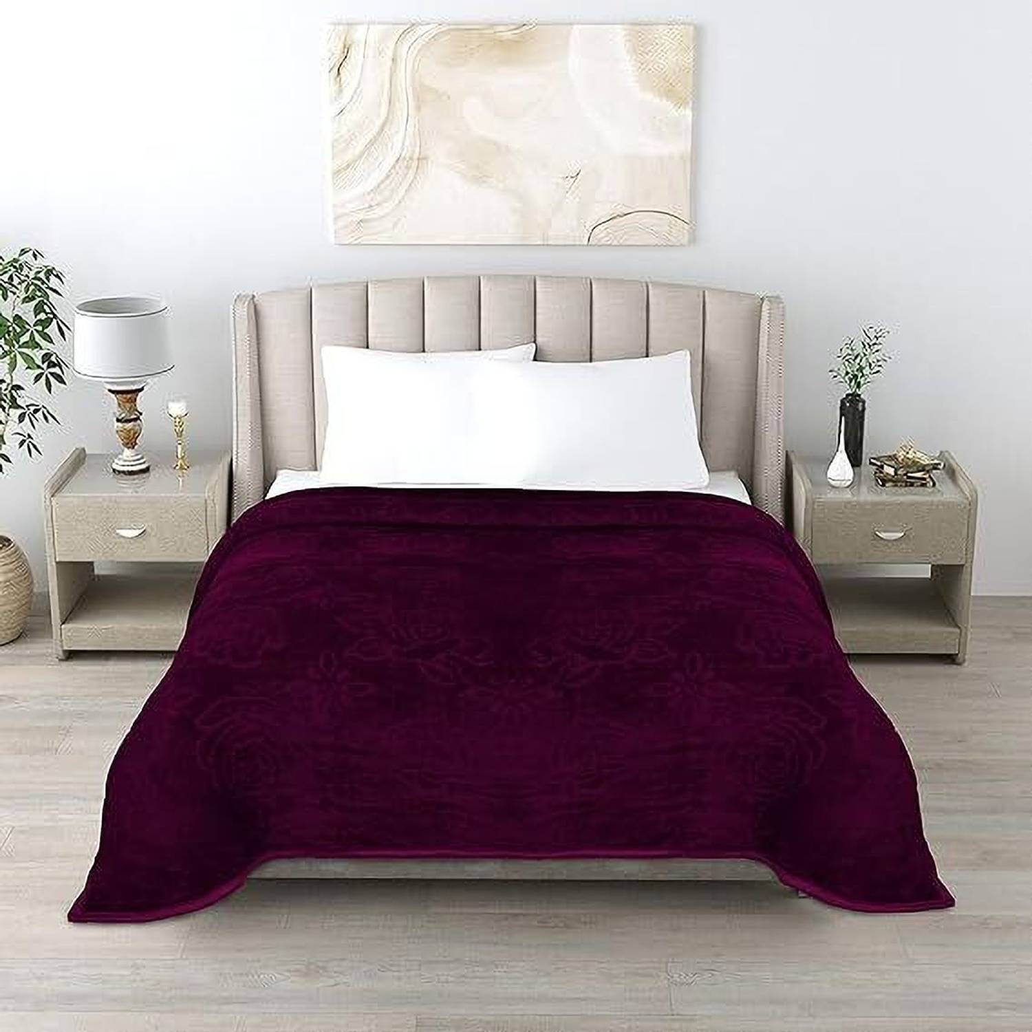 Deniyal ENTERPRISES Printed Single Mink Blanket for Heavy Winter