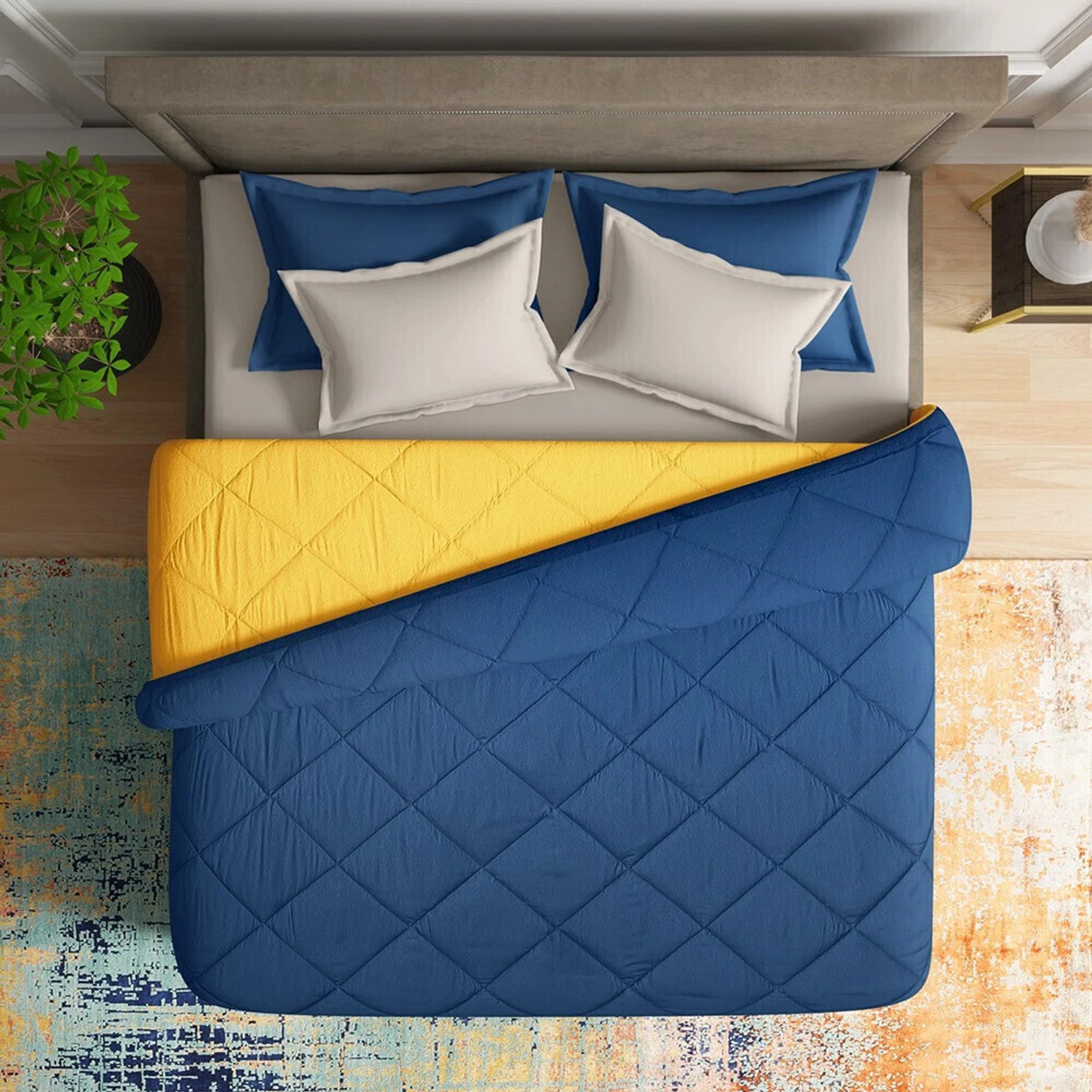 Image of Wakefit Solid Double Comforter for Heavy Winter
