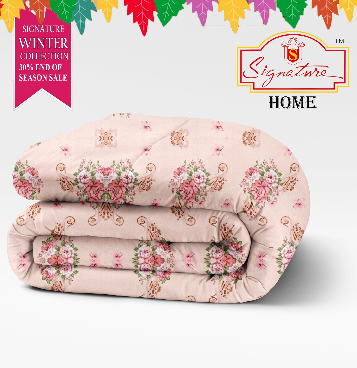 Image of Signature Floral Double Comforter for AC Room