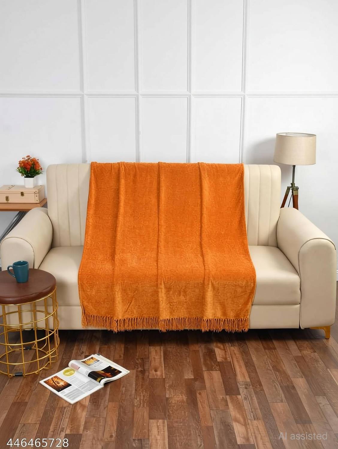 BLUSH & BLOOM Solid Single Throw for  AC Room