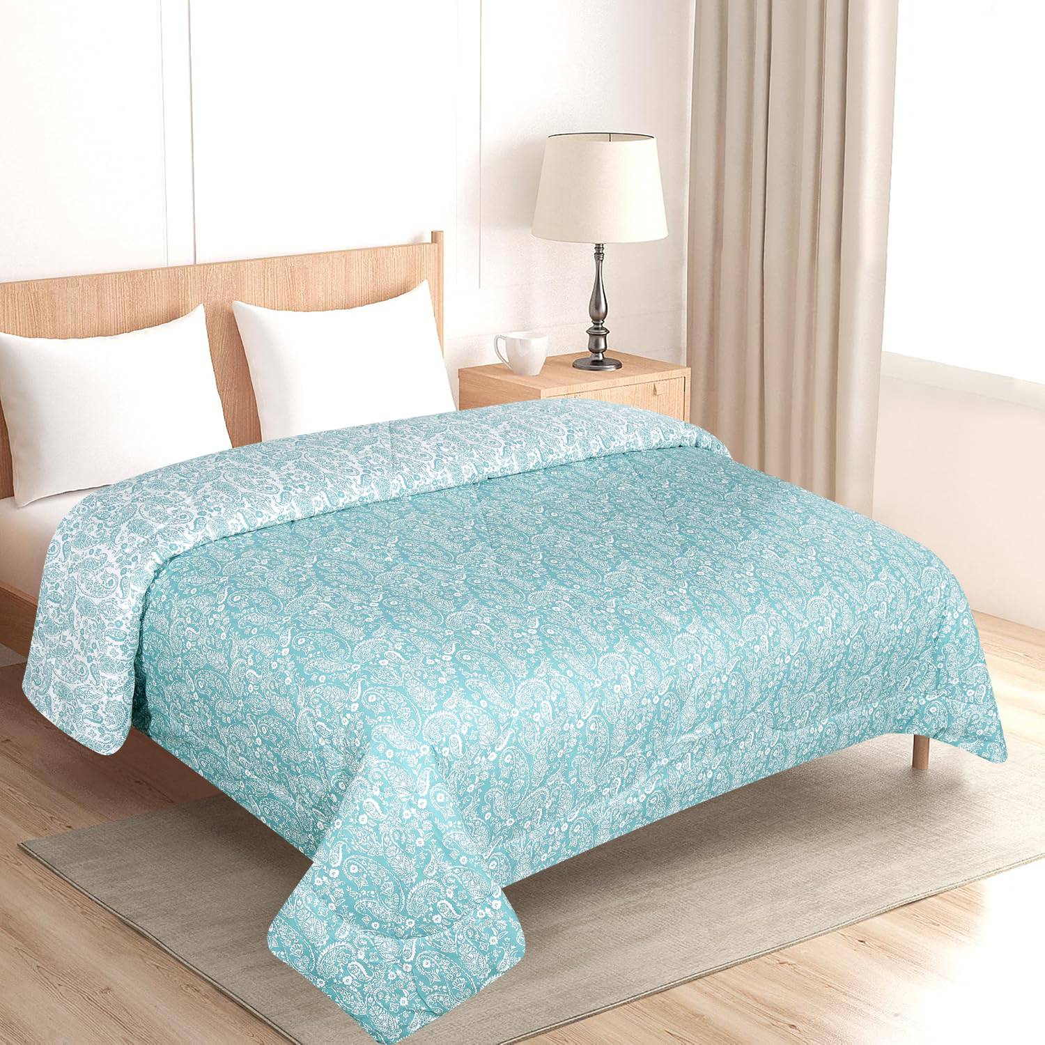 CARLTON LONDON Printed Queen Comforter for  AC Room