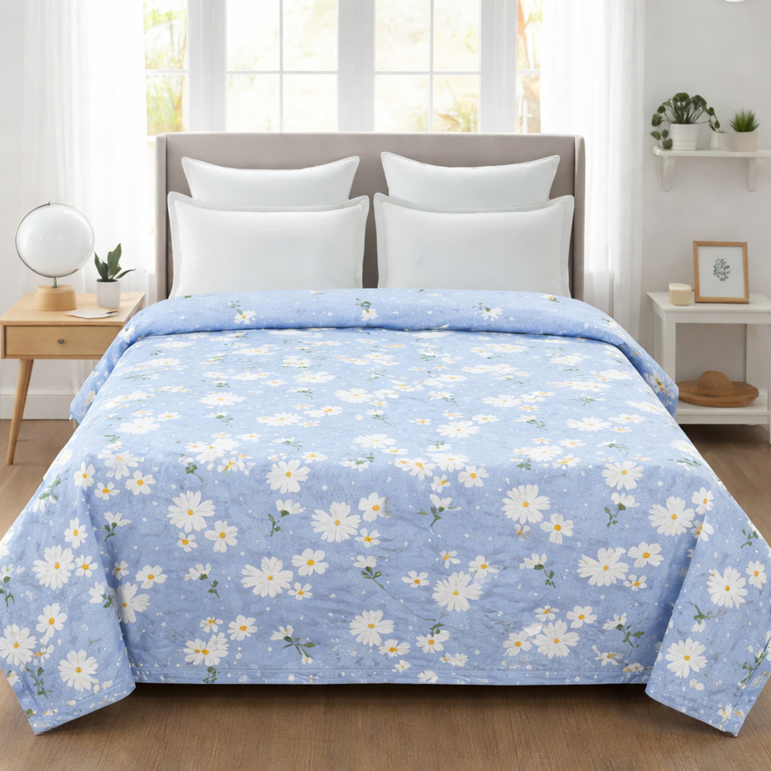 Image of KLOTHO HOME Printed Double AC Blanket for AC Room