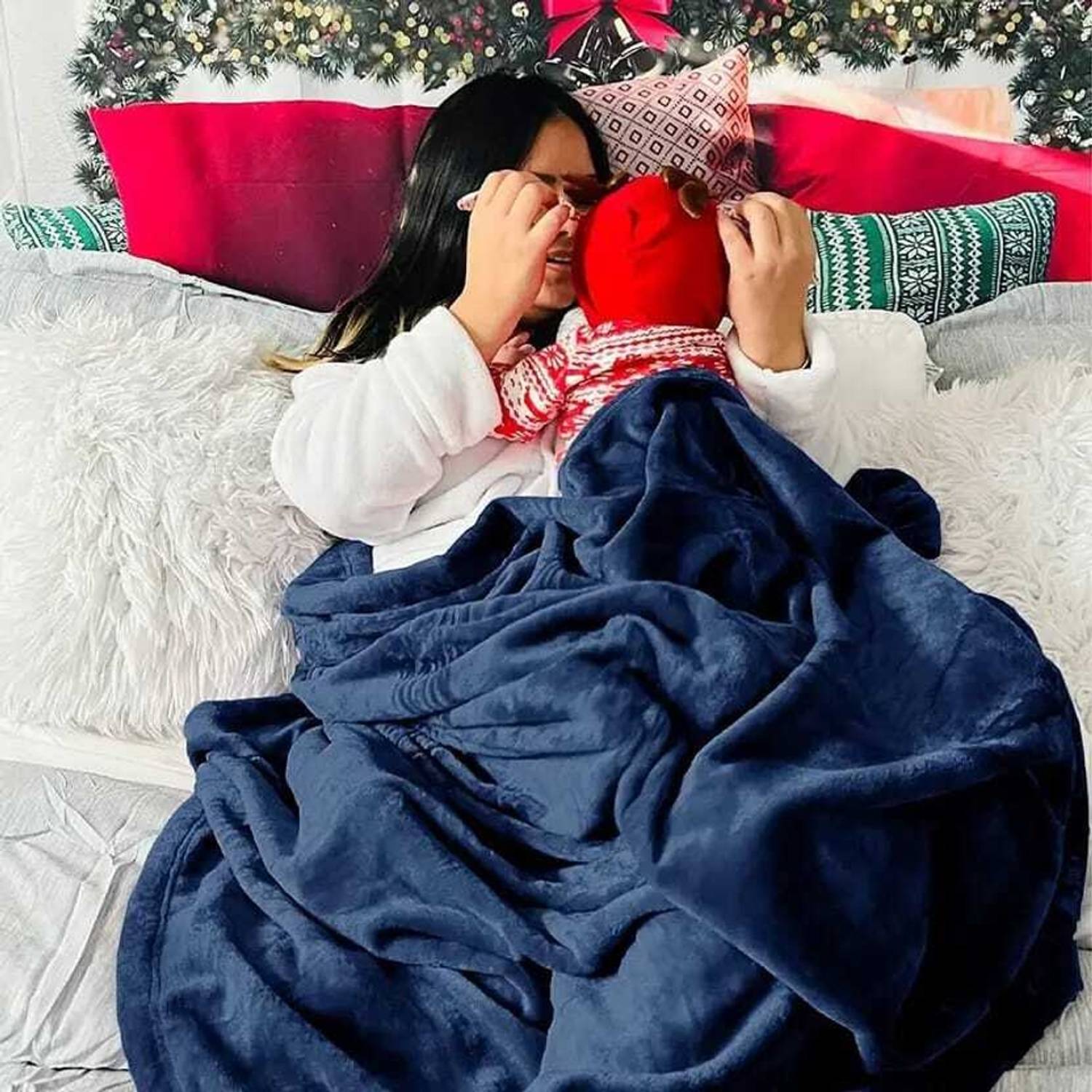 blankito Solid Double AC Blanket for Mild Winter