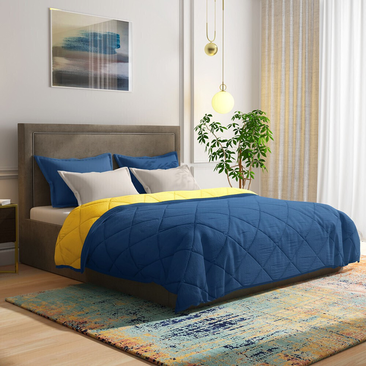 Image of Wakefit Solid Double Comforter for Heavy Winter