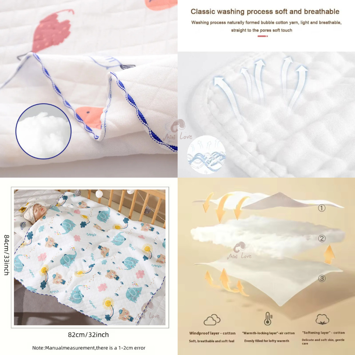 Image of SantoshiRetail Cartoon Single AC Blanket for AC Room