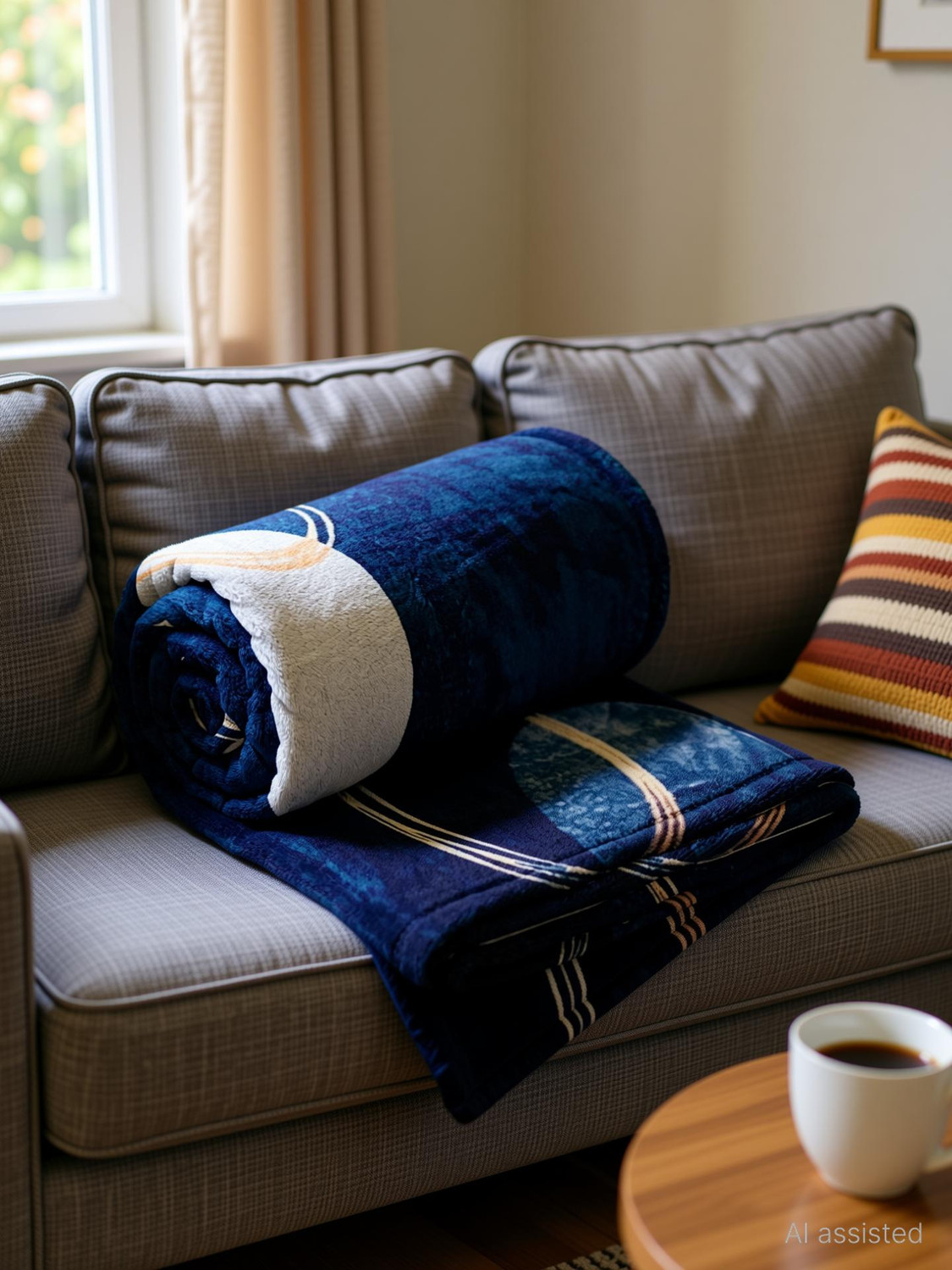 Image of Signature Floral, Motifs, Printed, Solid, Embroidered, Geometric, Self Design Double AC Blanket for AC Room