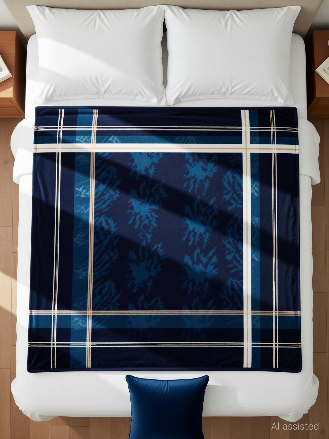 Image of Signature Floral, Motifs, Printed, Solid, Embroidered, Geometric, Self Design Double AC Blanket for AC Room