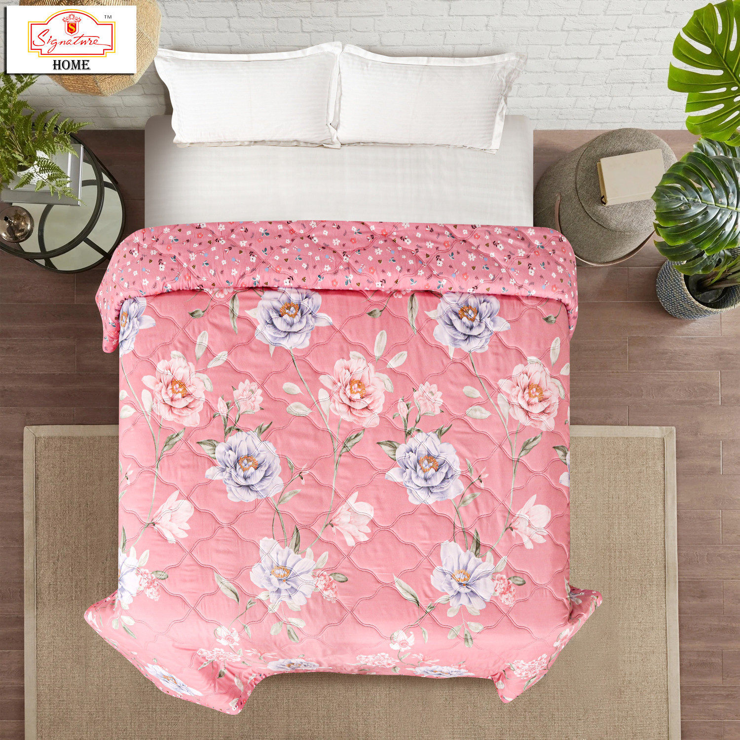 Image of Signature Floral Double Comforter for AC Room