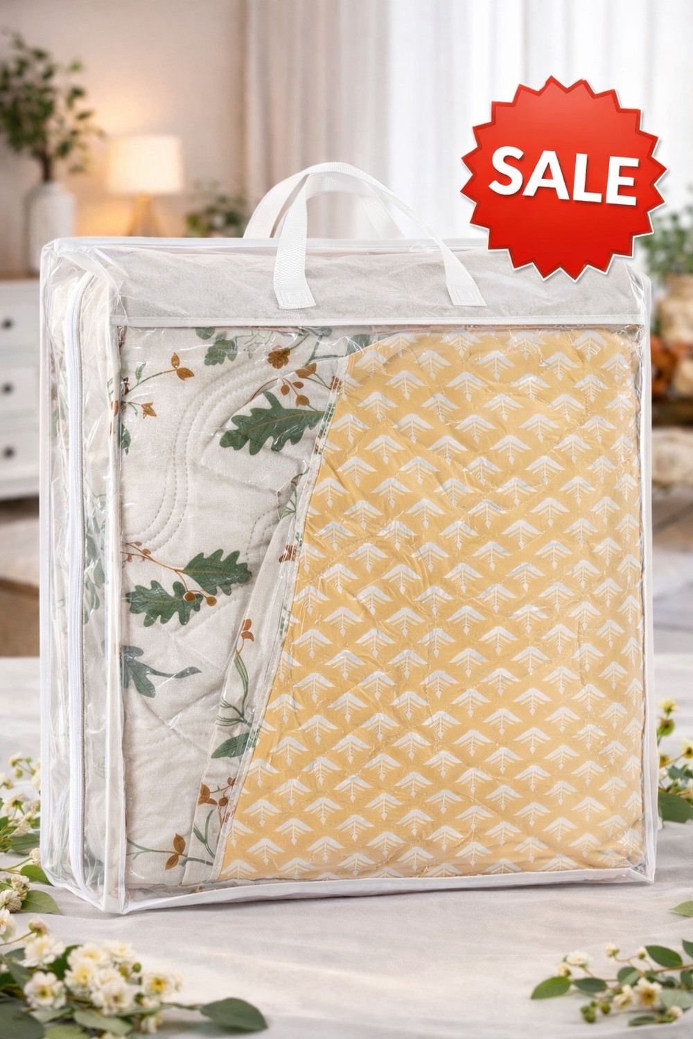 Image of CLOVIS KRAFTS Printed Double AC Blanket for AC Room