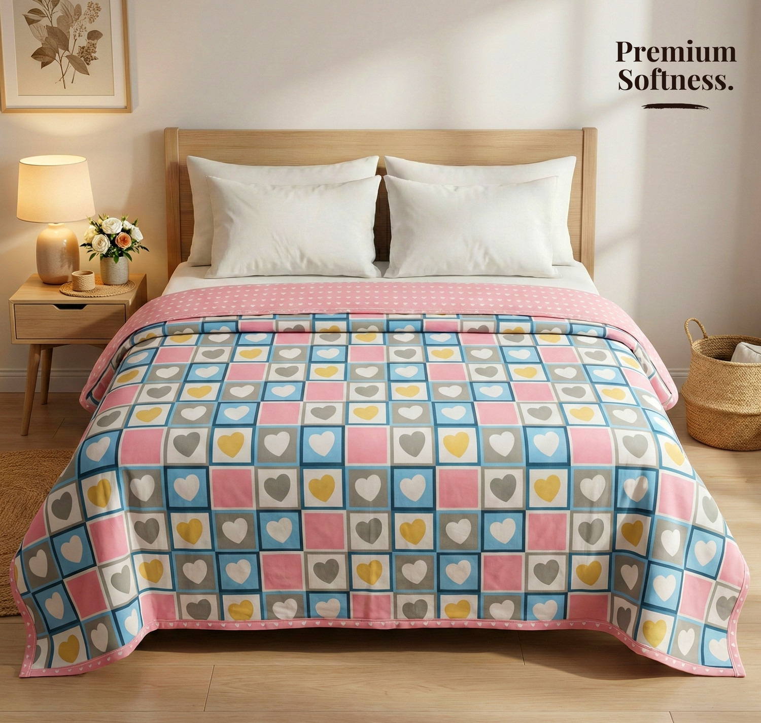 Image of VAS COLLECTIONS Floral Single Dohar for AC Room