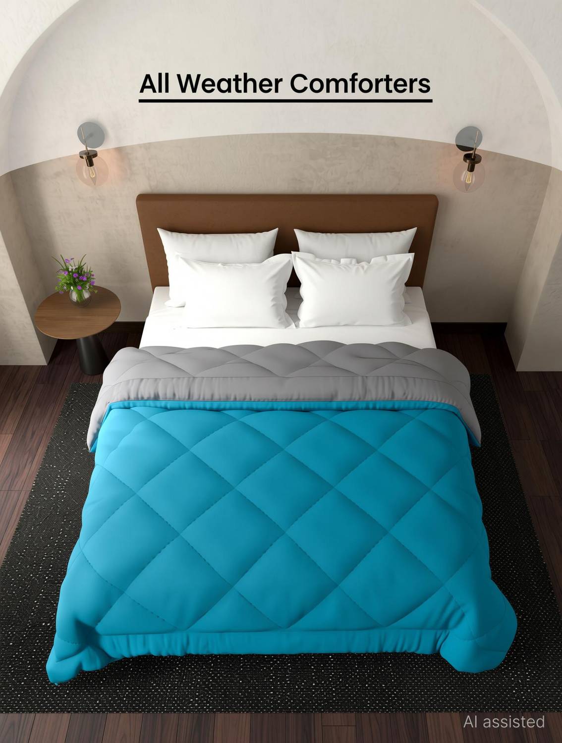 Livpure Smart Solid Double Quilt for Heavy Winter