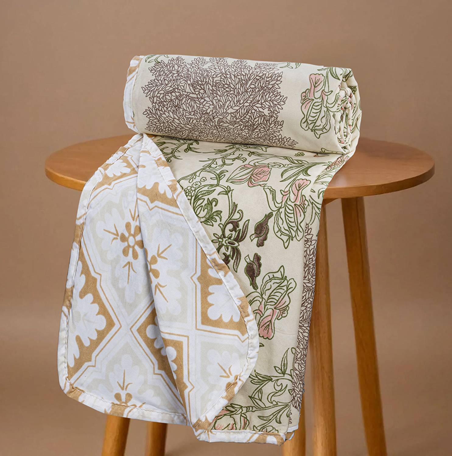BSB HOME Geometric Double Dohar for AC Room